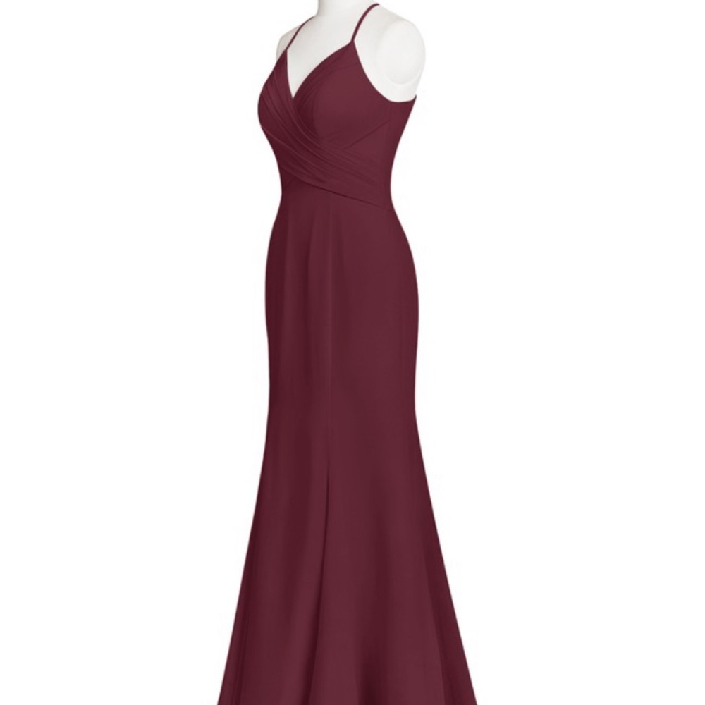 AZAZIE Carolina bridesmaid dress- CABERNET